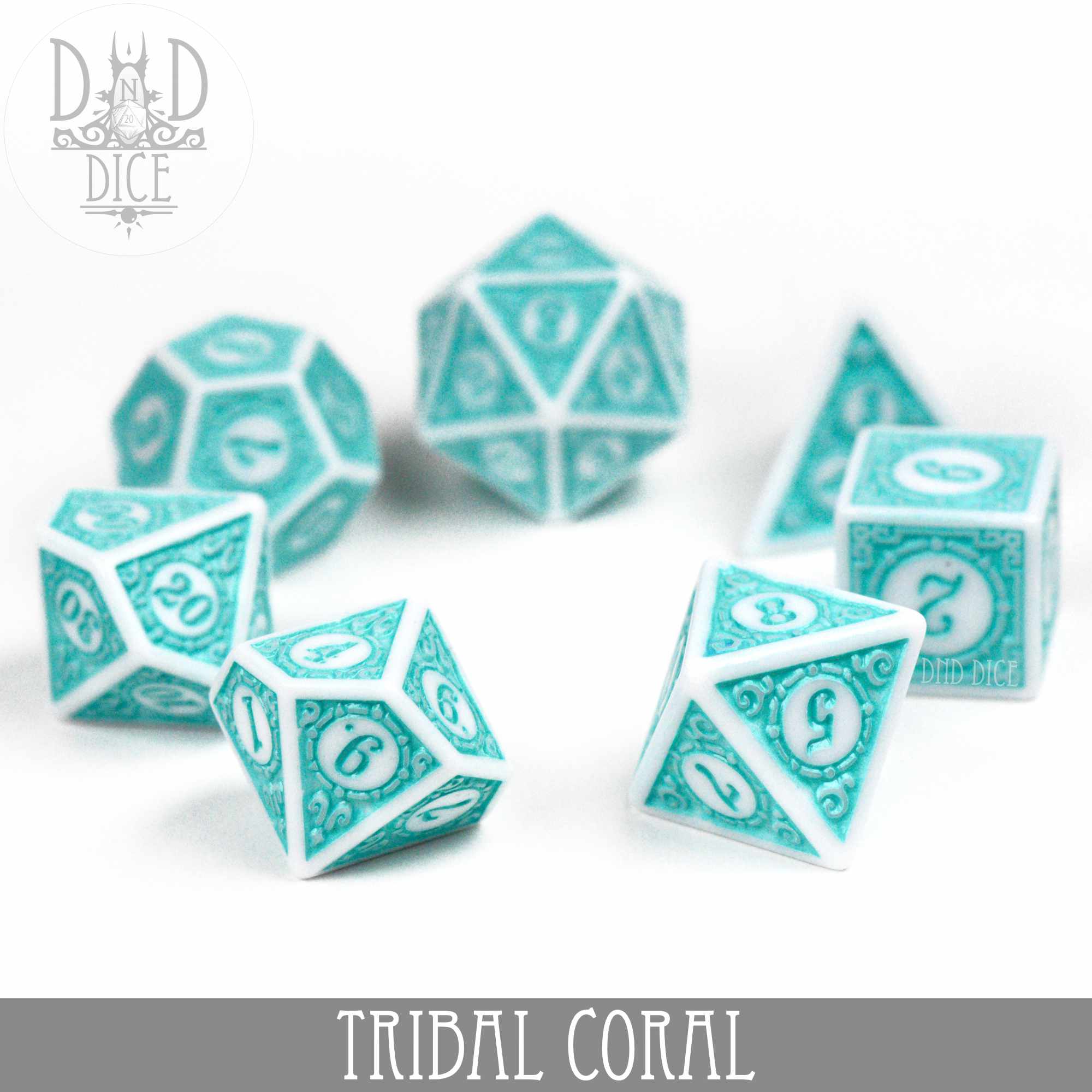 Tribal Coral Dice Set - Image 3