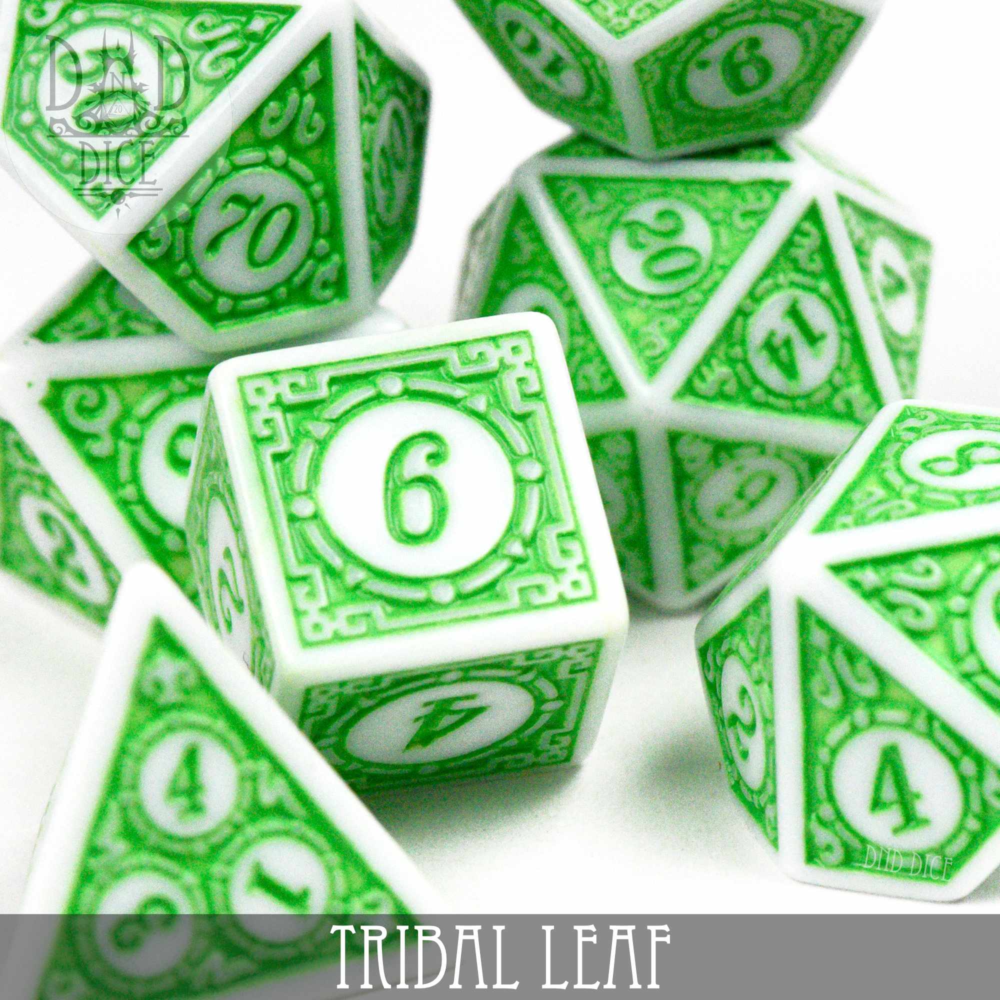 Tribal Leaf Dice Set - Image 2