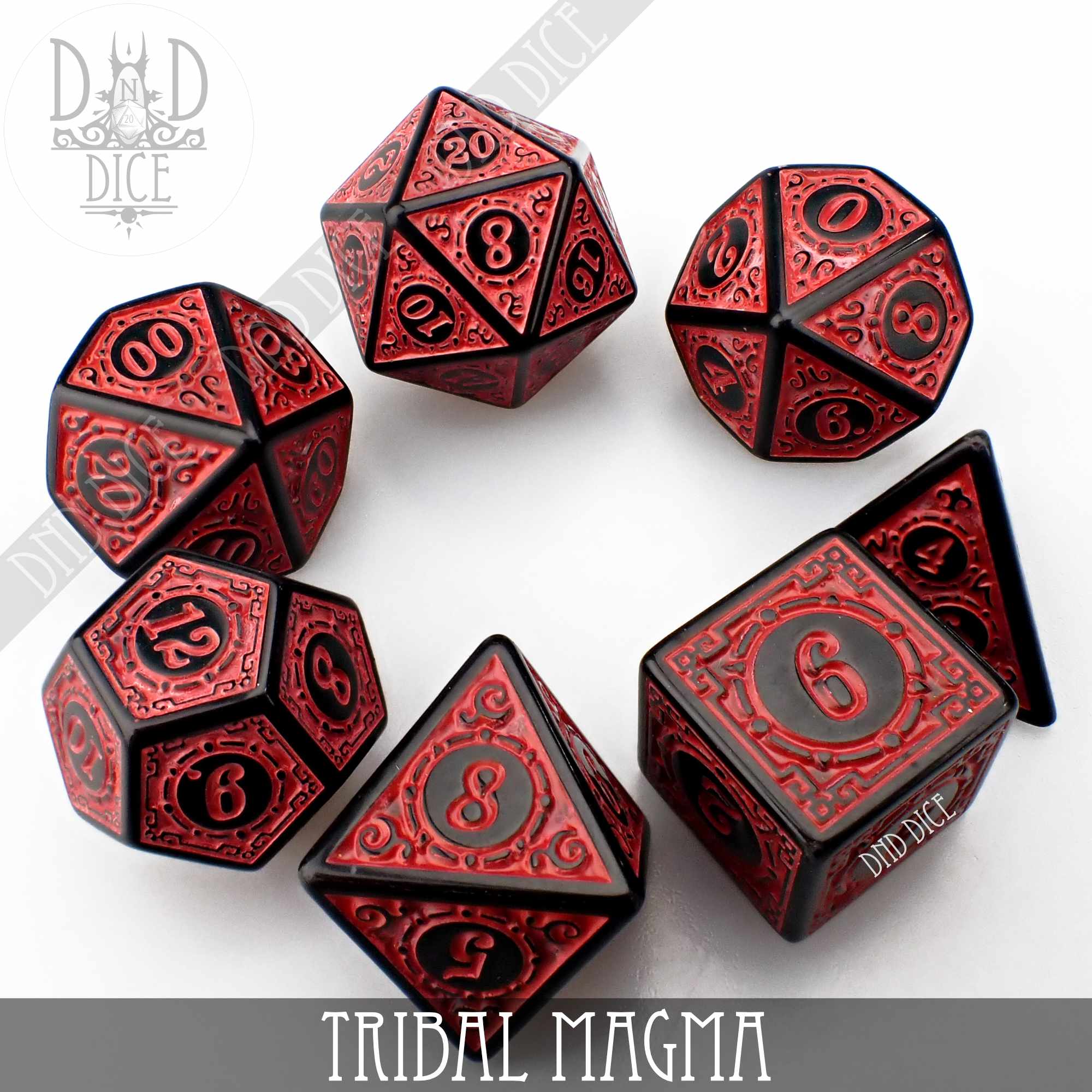 Tribal Magma Dice Set - Image 3