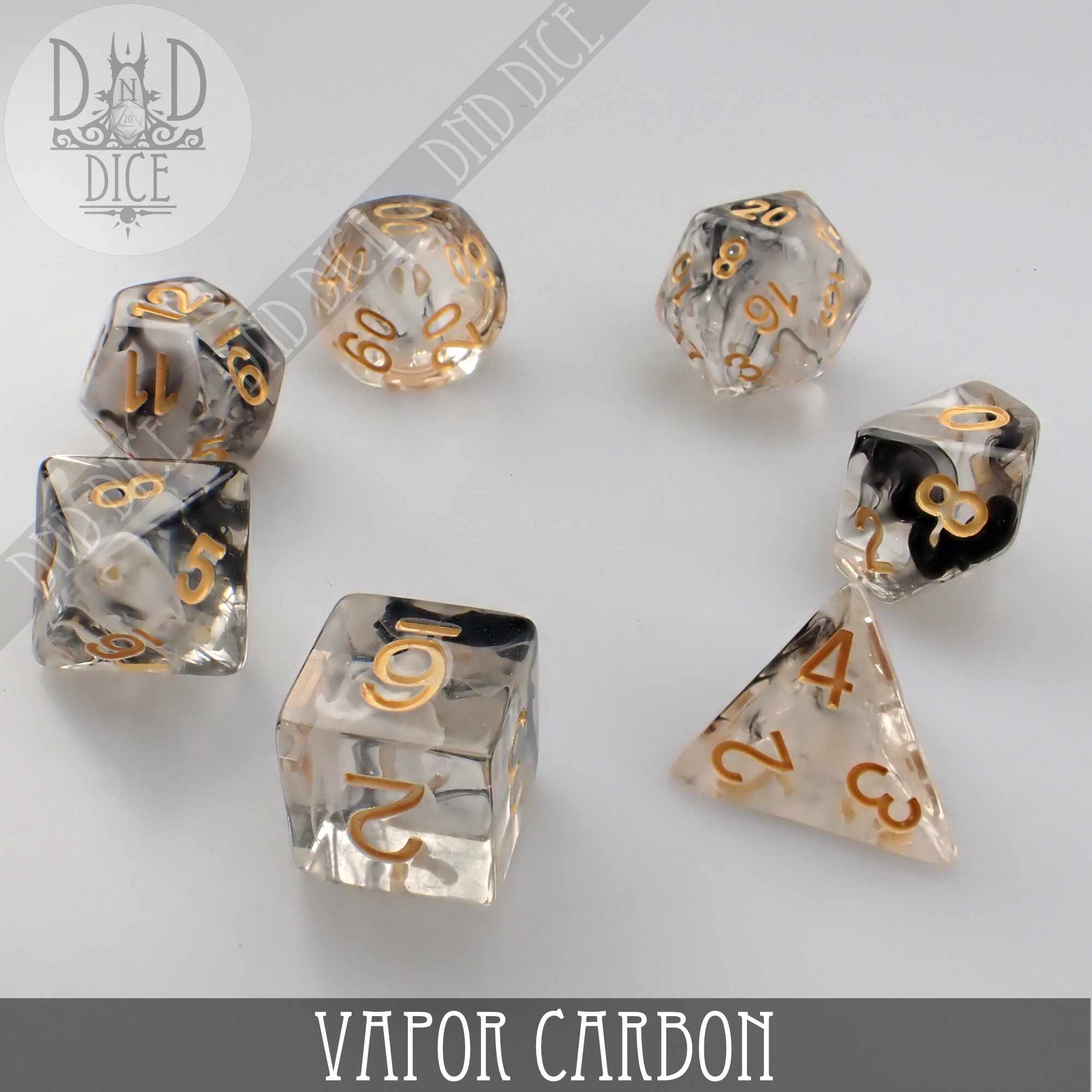 Vapor Carbon Dice Set - Image 3