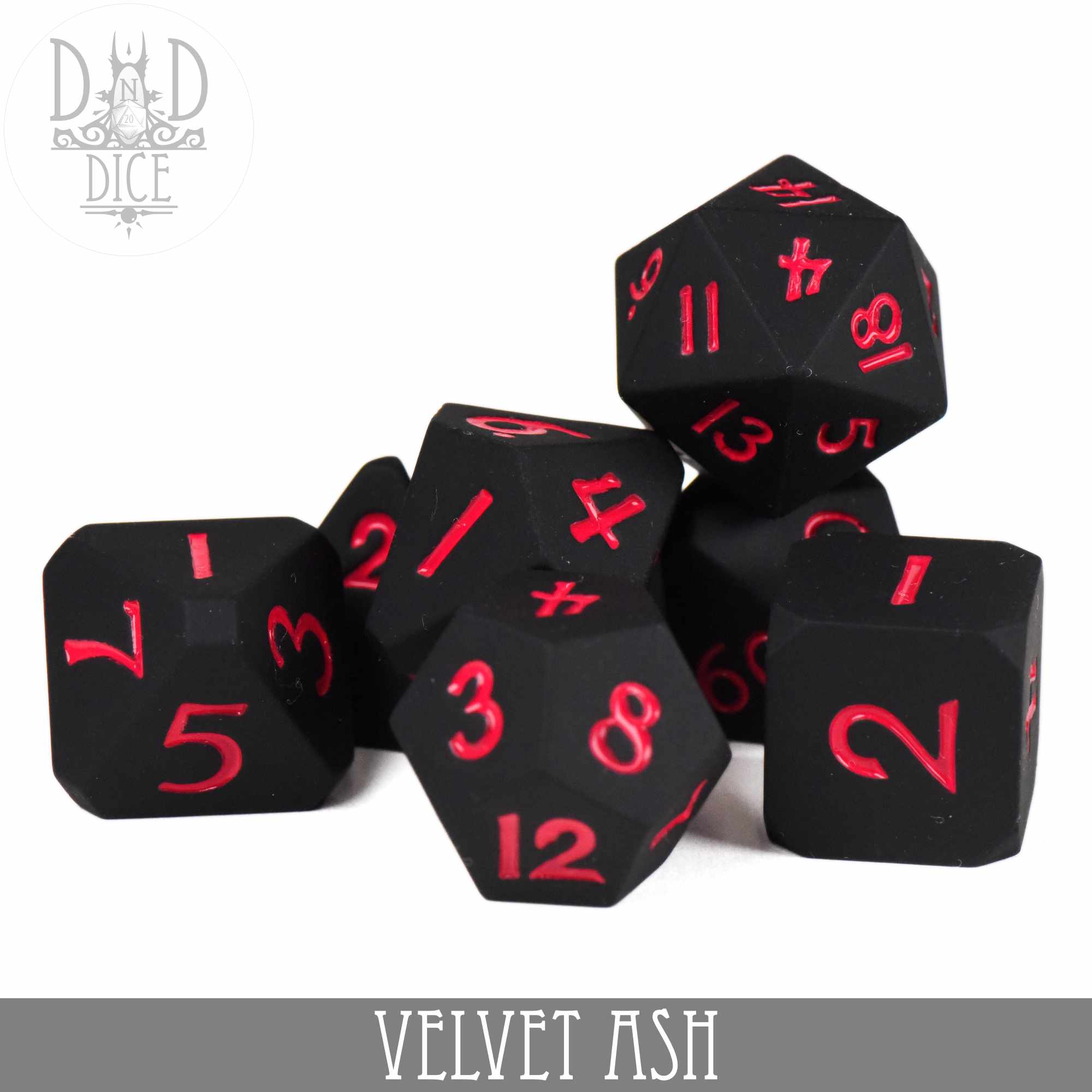 Velvet Ash Silicone Dice Set - Image 2