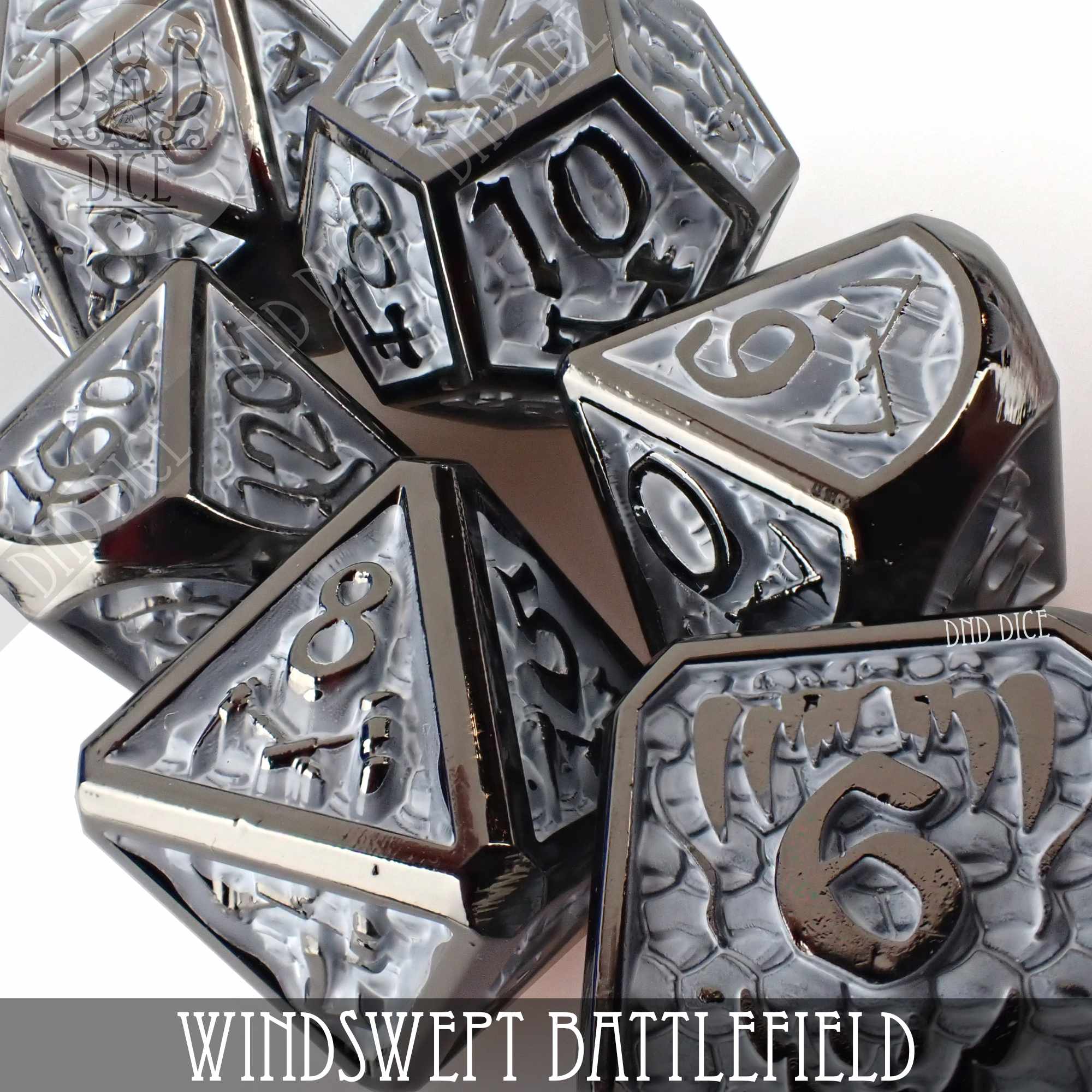 Windswept Battlefield Metal Dice Set - Image 2